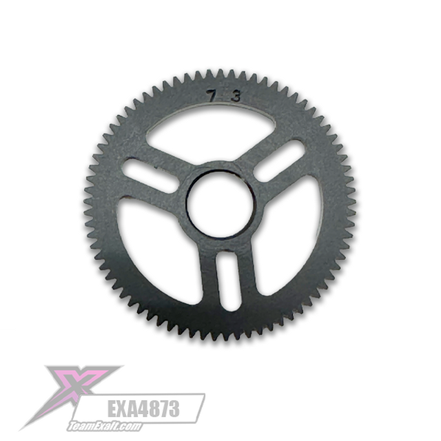 Team Exalt X-tra Light-Speed Machined Delrin 73t (Tooth) 48p Spur Gear EXA4873 image 0