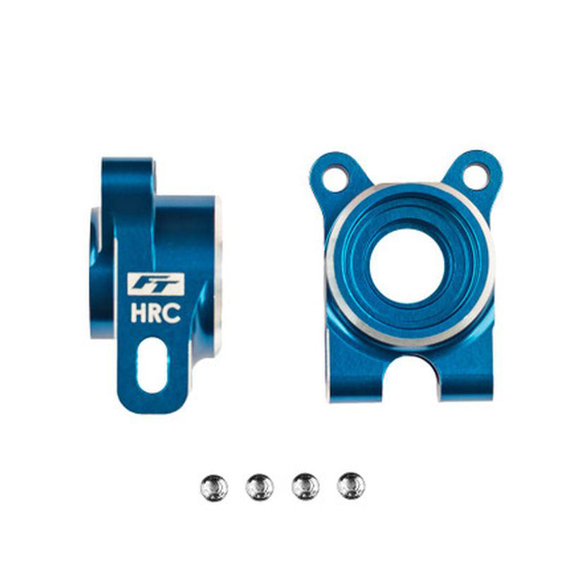 Team Associated B7 HRC FT Aluminum Rear Hubs,-4 Offset Blue B7D B84 T7 SC7 92564