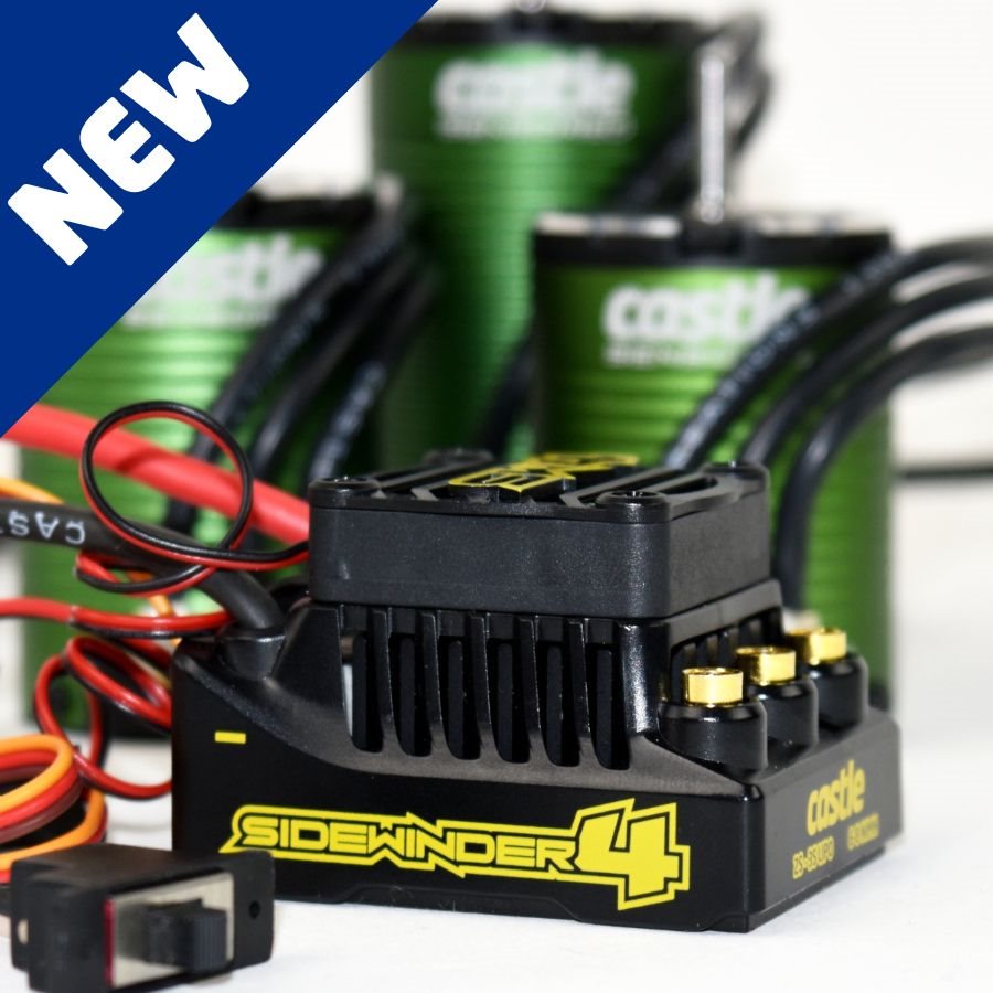 Castle Sidewinder 4 Sensorless SCT ESC w/1412-2100 Sensor Motor 010-0164-08 image 0
