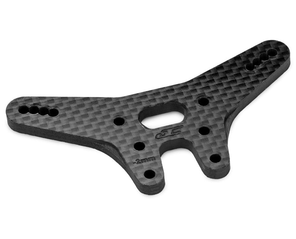 Jconcepts Carbon Fiber Rear Shock Tower -2mm Black for B7/B7D 2wd Buggy 52152 image 0