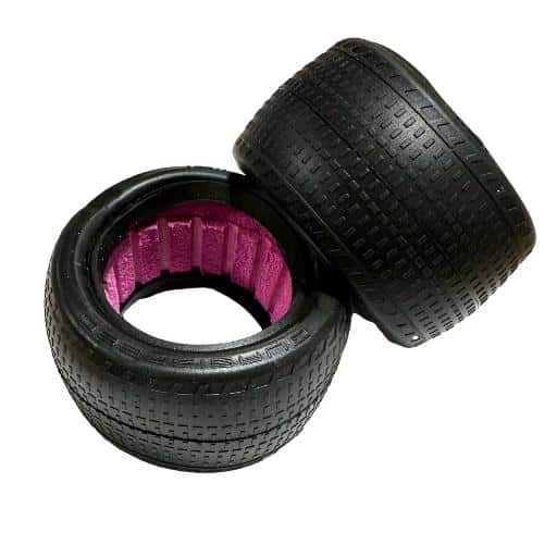 Quasi Speed Set of 2 REAR 2.2 Low Pin Tires with Inserts QS-1616 image 0
