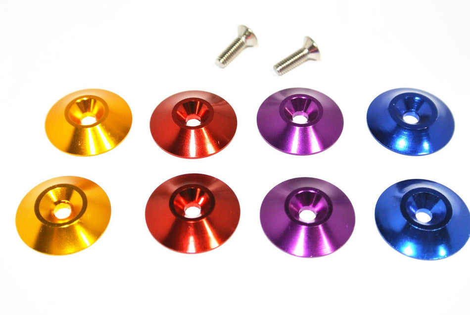 Aluminum Sprint Car Wing Mount Buttons (2pc) for 1/10 Scale image 0