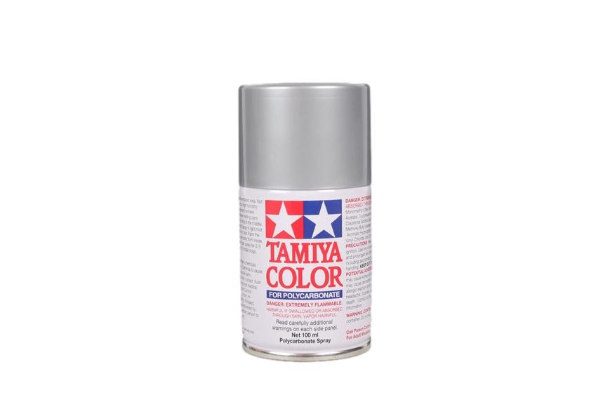 Tamiya Polycarbonate Lexan Paint PS-48 Metallic Silver Aluminum Spray TAM86048 image 0