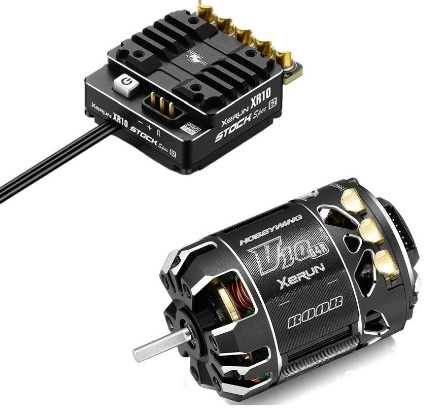 Hobbywing Xerun Combo XR10 Stock 2S G2 ESC &amp; V10 G4R 17.5T Motor 38020378 image 0