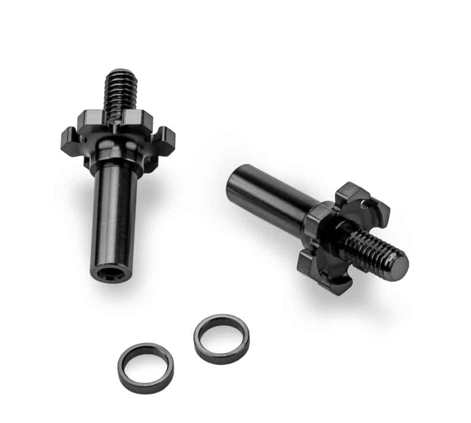 Jconcepts Adjustable Titanium Front Axle (2pc) Black Associated B7 B7D 28272 JCO28272 image 0