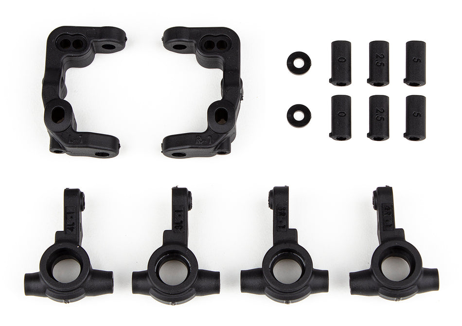 Team Associated -1mm Scrub Caster &amp; Steering Blocks B6.4 B6.4D ASC91901 91901 image 0