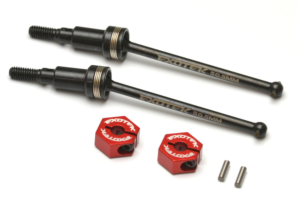 Exotek Typhon / Granite GROM CVD Set Rear 50.5mm w/Red Aluminum Hexes 2286 image 0