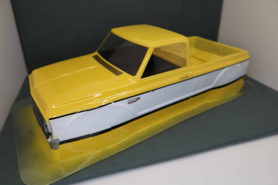 New Custom Painted 1/10 1972 Chevy K-10 Truck 12.3" Wheelbase Crawler Body image 0