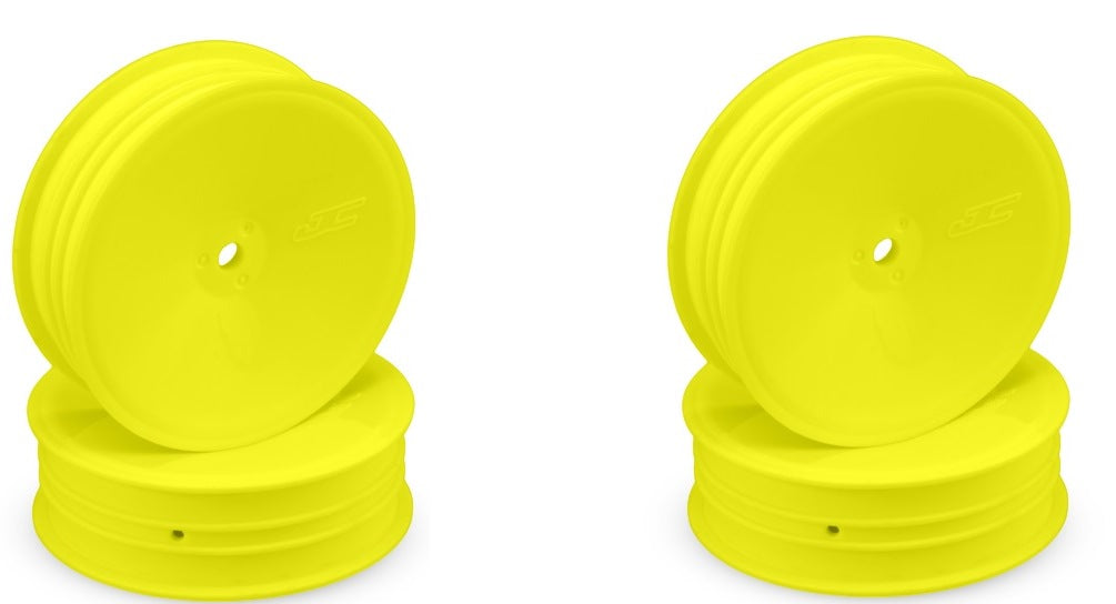 JConcepts Mono 2.2 Slim Front Wheel (4) Yellow B6.4 B7 YZ2 XB2 LD2 3376Y image 0