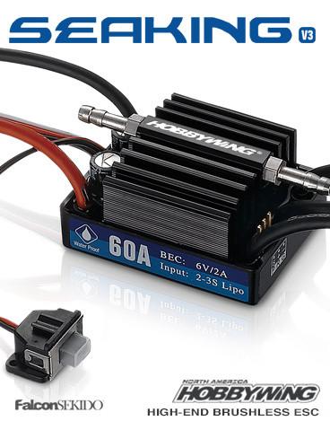 Hobbywing Seaking V3.1 60a Marine ESC 30302200 image 0