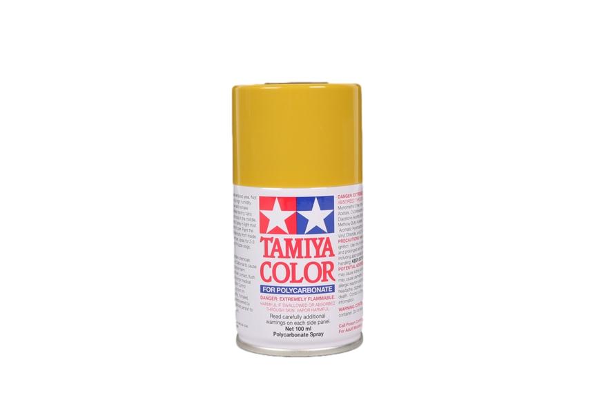 Tamiya Polycarbonate Lexan Paint PS-56 Mustard Yellow Spray Can TAM86056 86056 image 0