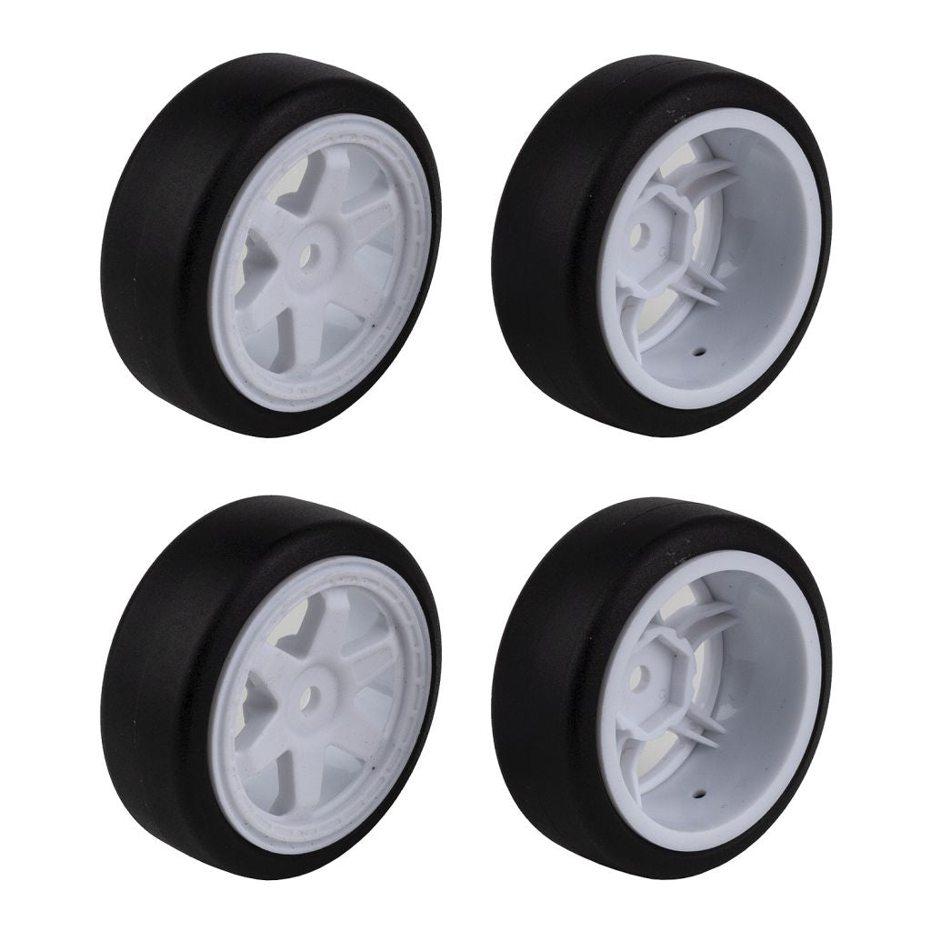 Team Associated Reflex 14R Hoonitruck Set of 4 Pre-Mounted Drift Tires 21592 image 0