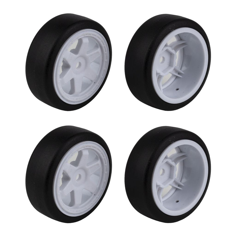 Team Associated Reflex 14R Hoonitruck Set of 4 Pre-Mounted Drift Tires 21592 image 0