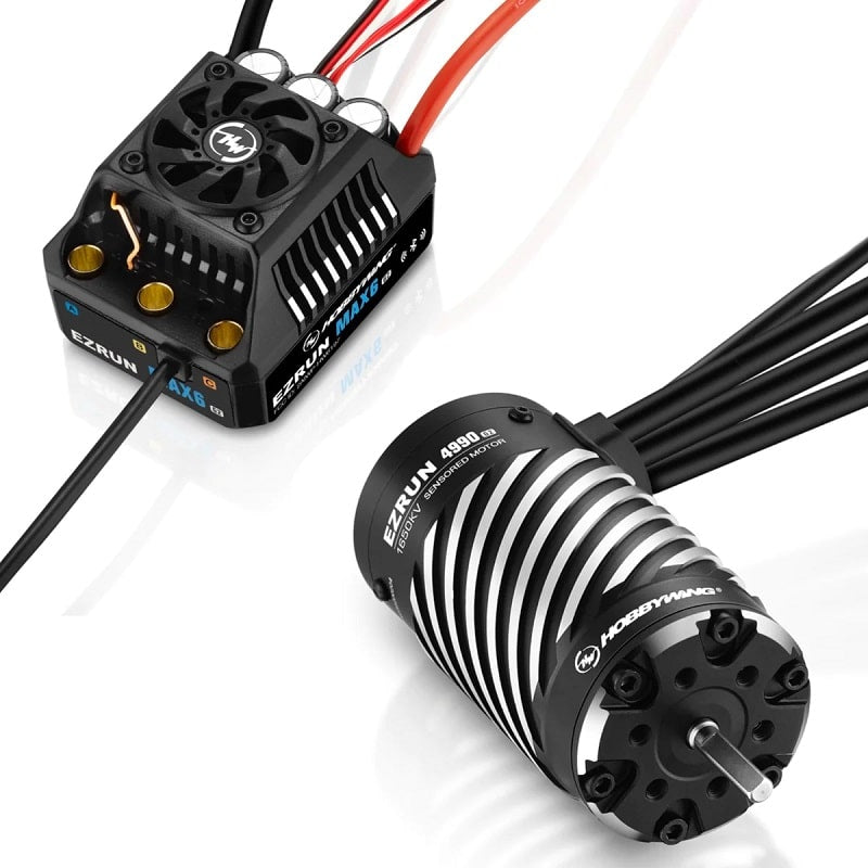 Hobbywing Ezrun MAX6 G2 ESC &amp; 4990SD 1650KV Motor Combo 38010803 HWI38010803 image 0