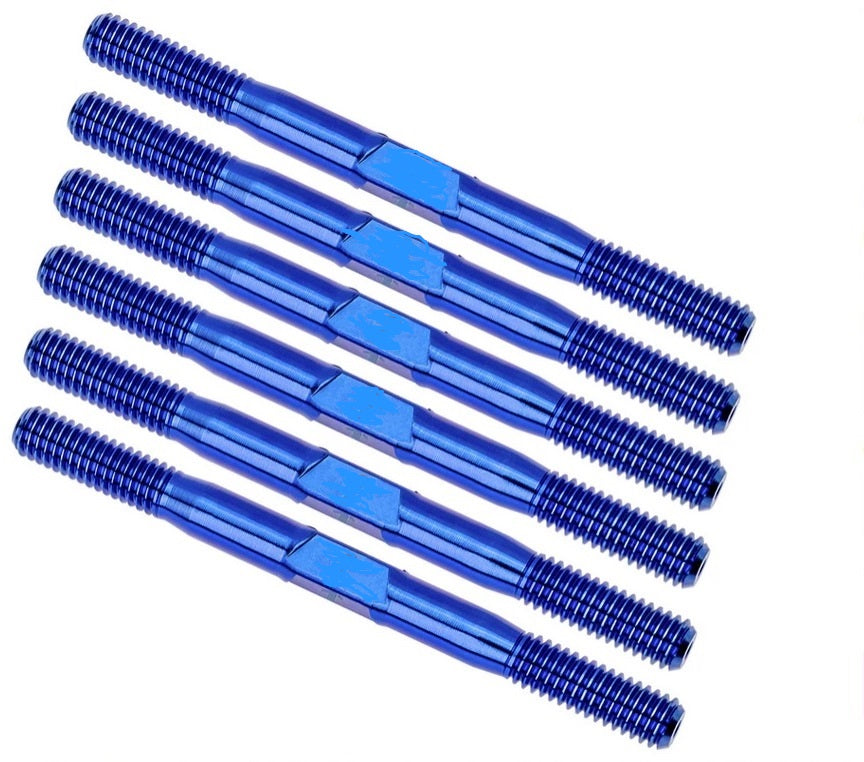 Blue Titanium Turnbuckle Set of 6 for Associated B7 &amp; B7d Buggy from Rotor Ron image 0
