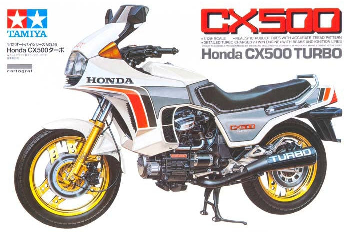 Tamiya 1/12 Scale Honda CX500 Turbo Model Kit 14016 image 0