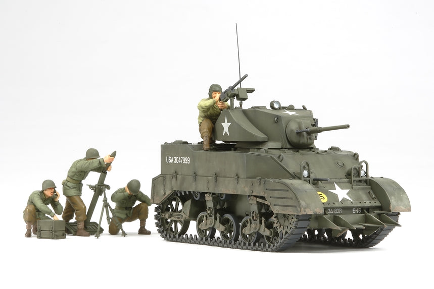 Tamiya 1/35 Scale US Light Tank M5A1 Plastic Model Kit 35313 image 0