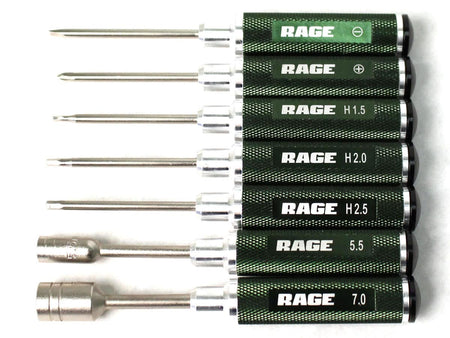 Rage RC Compact 7 Piece Machined Tool Set with Carrying Case RGR1500 image 1