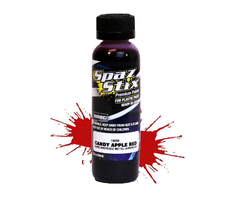 Spaz Stix Candy Apple Red Airbrush Ready Paint 2oz Bottle SZX15050 15050 image 0