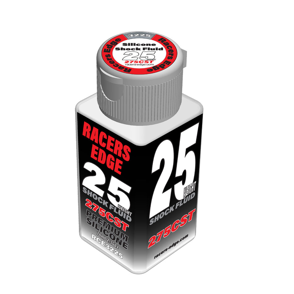 Racers Edge 25 Weight Silicone Shock Oil 275cst 70ml Ez Pour Bottle RCE3225 3225 image 0