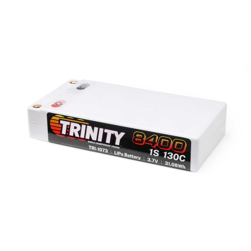 Trinity 1S 3.7v 8400mAh 130c Shorty LiPo Battery TRI-1073 image 0