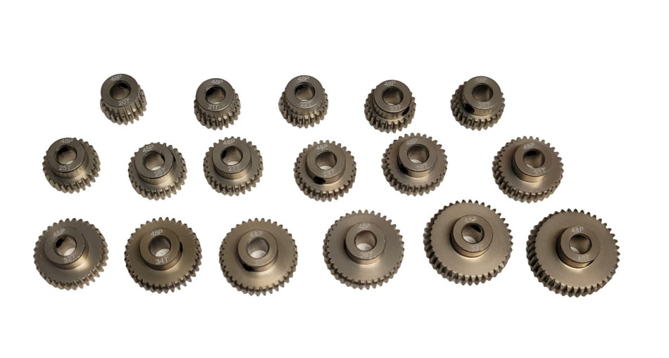Aluminum Lightweight 48 Pitch (48p) 5mm Bore Pinion Gears - Pick Your Size image 0