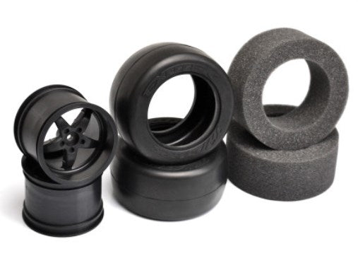 Exotek Twister Pro Drag Belted Tire and Wheel Set with Firm Foam Inserts 2155 image 1