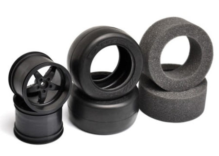 Exotek Twister Pro Drag Belted Tire and Wheel Set with Firm Foam Inserts 2155 image 1