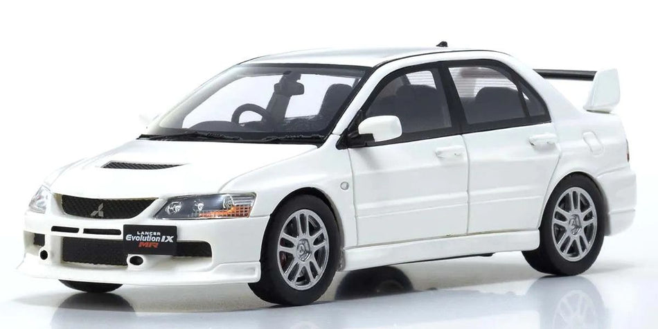 Kyosho 1/43 Scale Mitsubishi Lancer Evolution IX MR (White) DieCast KSR43111W image 0