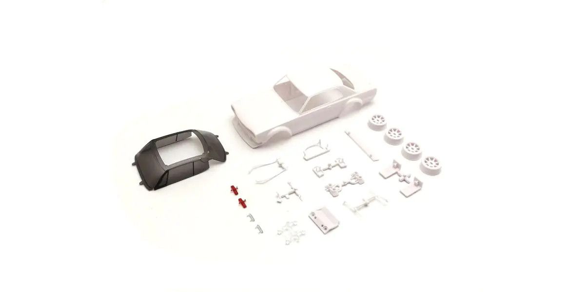 Kyosho Skyline GT-R KPGC10 Racing 1972 (w/Rims for AWD) Mini Z Body Set MZN222 image 0