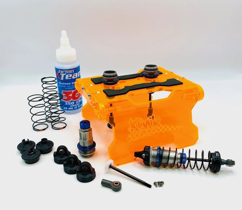 Klinik RC Folding RC Car Stand for 1/18 and 1/10 Scale Cars/Trucks Orange image 0