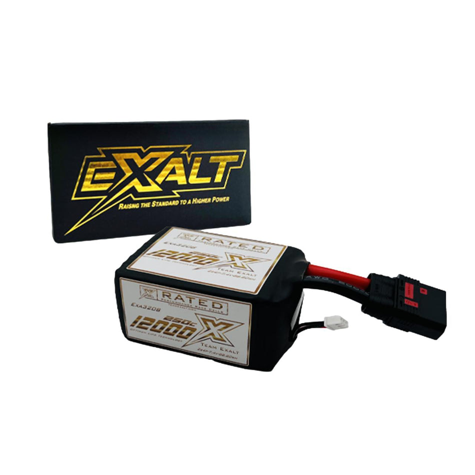 Team Exalt X-Rated 12.000mah 250c 2s 7.4v Drag Race Lipo Battery w/QS8 EXA3208 image 0