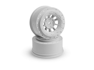 Jconcepts Hazard Short Course Wheels for SC5m, SC6.1 SC6.2 (+3mm Offset) White JCO3344W image 0