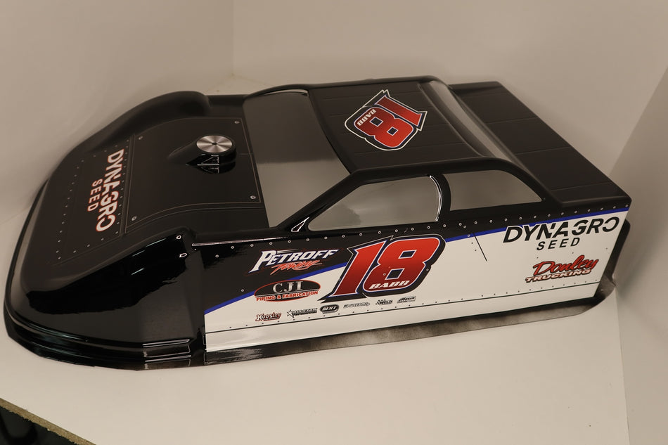 New Custom Painted and Wrapped 1/10 Dirt Late Model Oval Body image 0