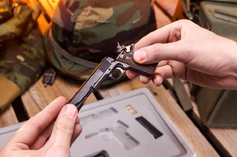 GoatGuns 1/2.5 Scale Die Cast Browning 1911 Model Pistol Black GOA1911-BLACK image 0