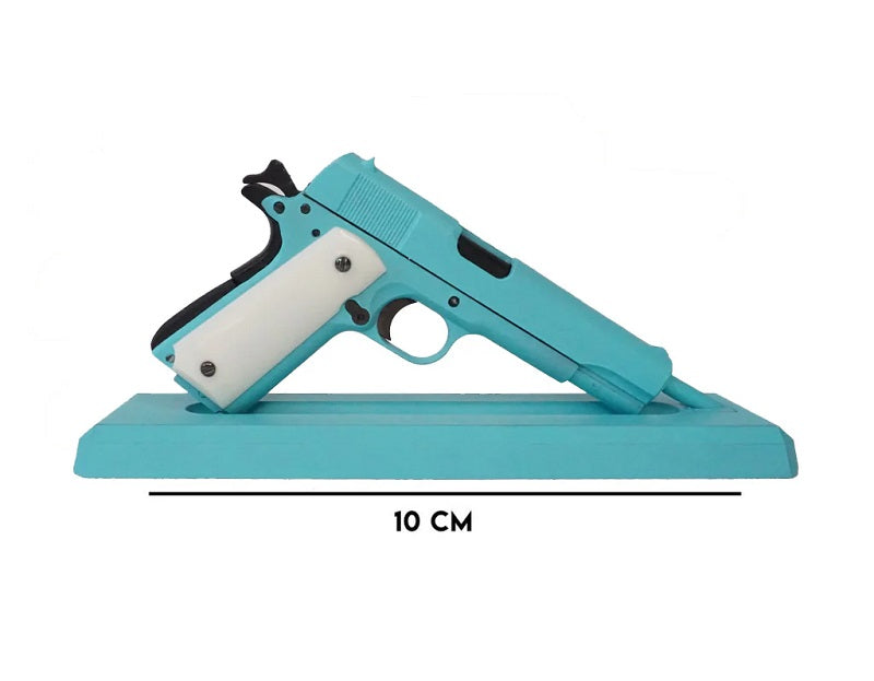 GoatGuns 1/2.5 Scale Die Cast 1911 Model Pistol Light Blue GOA1911-BLUE image 0