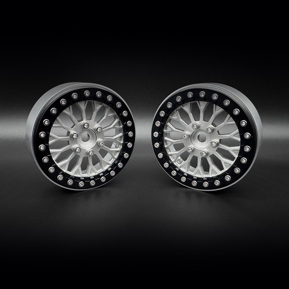 Reefs RC 2.2 "Shield" Aluminum Beadlock Wheels w/Hubs (2) REEFS229 image 0
