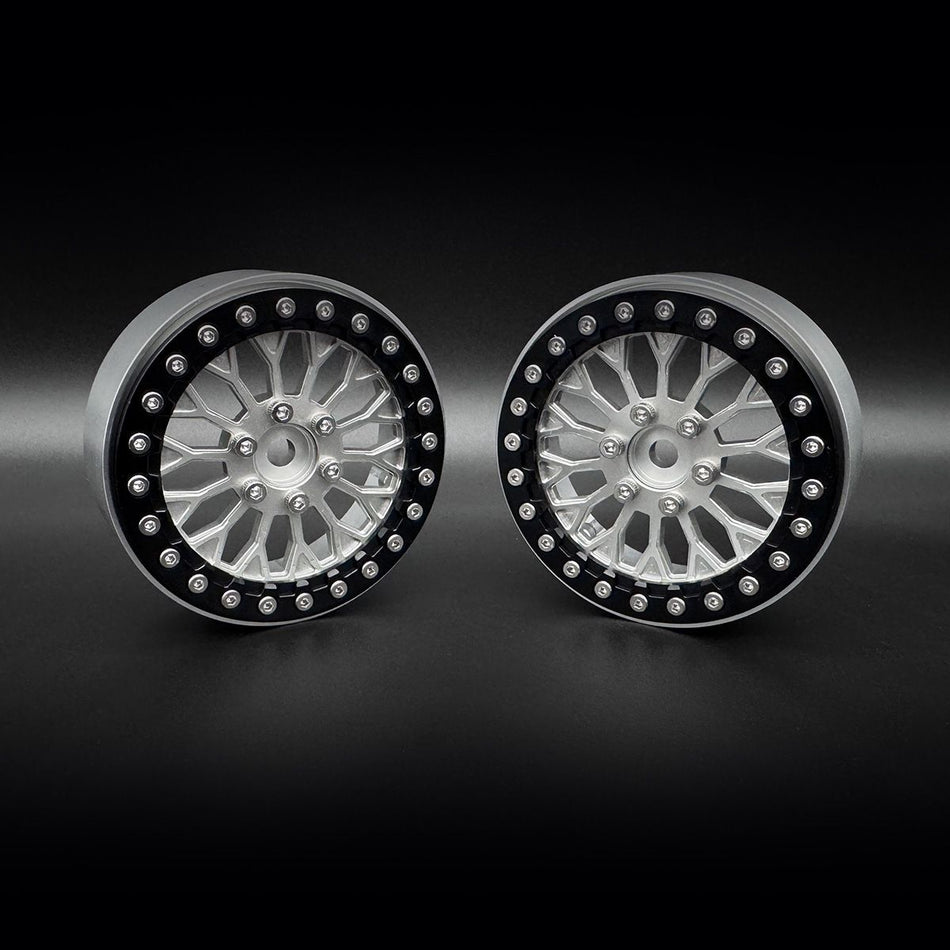 Reefs RC 2.2 "Shield" Aluminum Beadlock Wheels w/Hubs (2) REEFS229 image 0