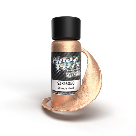Spaz Stix Orange Pearl Airbrush Ready Paint 2oz Bottle SZX16050 16050 image 0