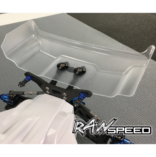 Raw Speed Pre Cut 1/10 Buggy Rear 6.5 inch Wing (2 wings) B6.4 B7 22 5.0 790201 image 1