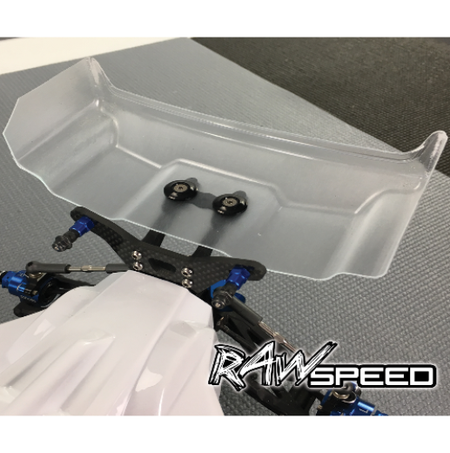Raw Speed Pre Cut 1/10 Buggy Rear 6.5 inch Wing (2 wings) B6.4 B7 22 5.0 790201 image 1
