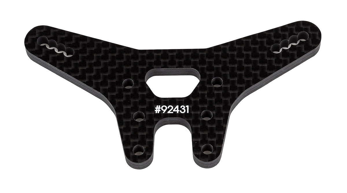 Team Associated B7 &amp; B7d Rear Shock Tower Carbon Fiber 92431 image 0