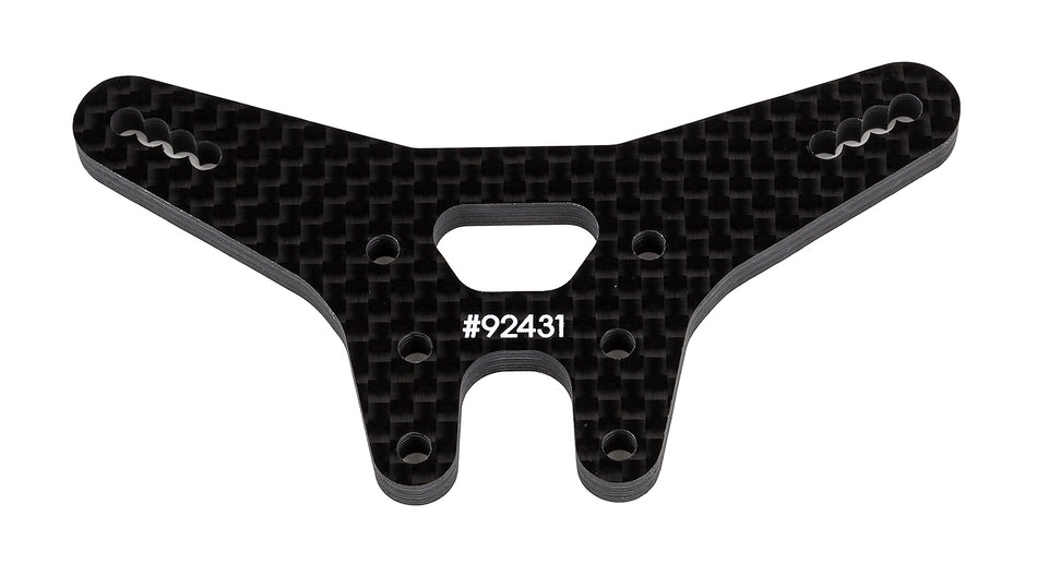 Team Associated B7 &amp; B7d Rear Shock Tower Carbon Fiber 92431 image 0