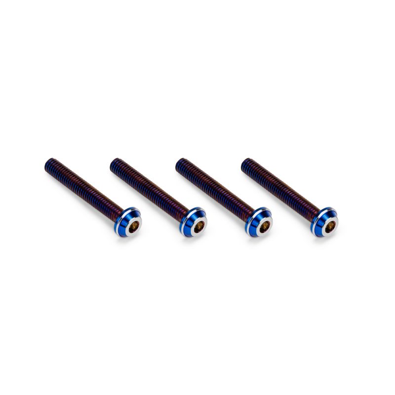 Jconcepts 3x20mm Top Hat Titanium Screw Burnt Blue, 4pc 51421 JCO51421 image 0