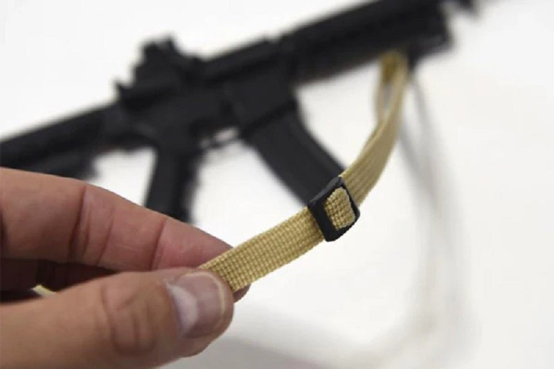 GoatGuns Mini Adjustable Sling Tan for 1/3 Scale AR & AK DieCast Models