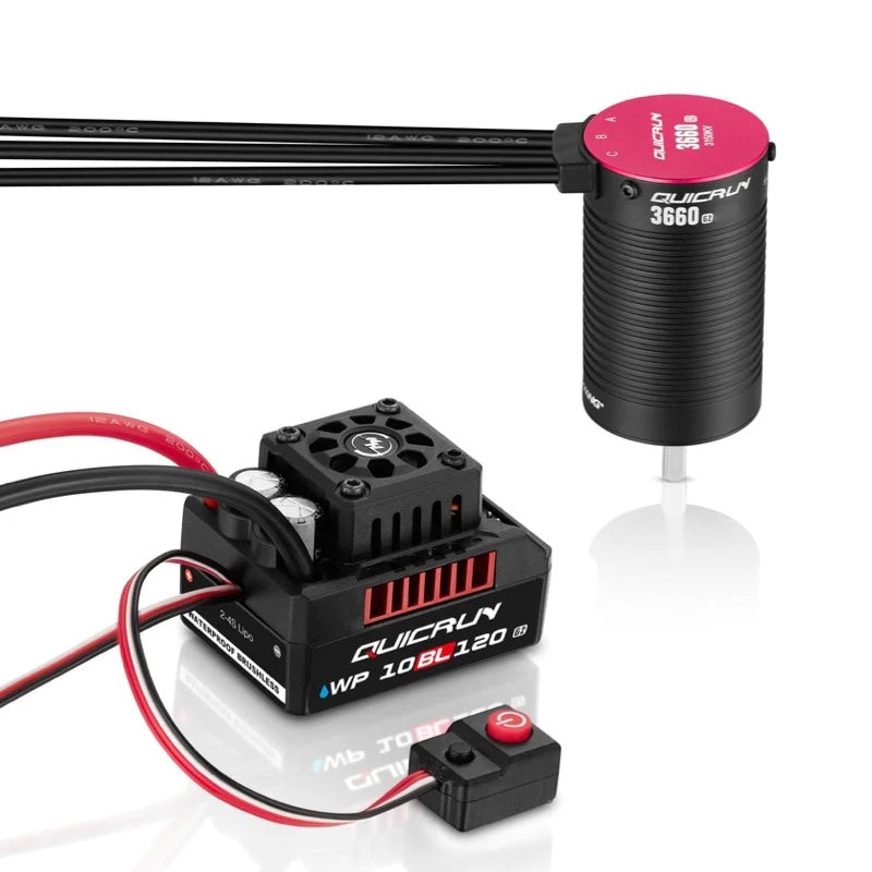 Hobbywing Quicrun Combo 10BL120 G2 ESC+3660 SL G2 3700KV Motor 38030211 image 0