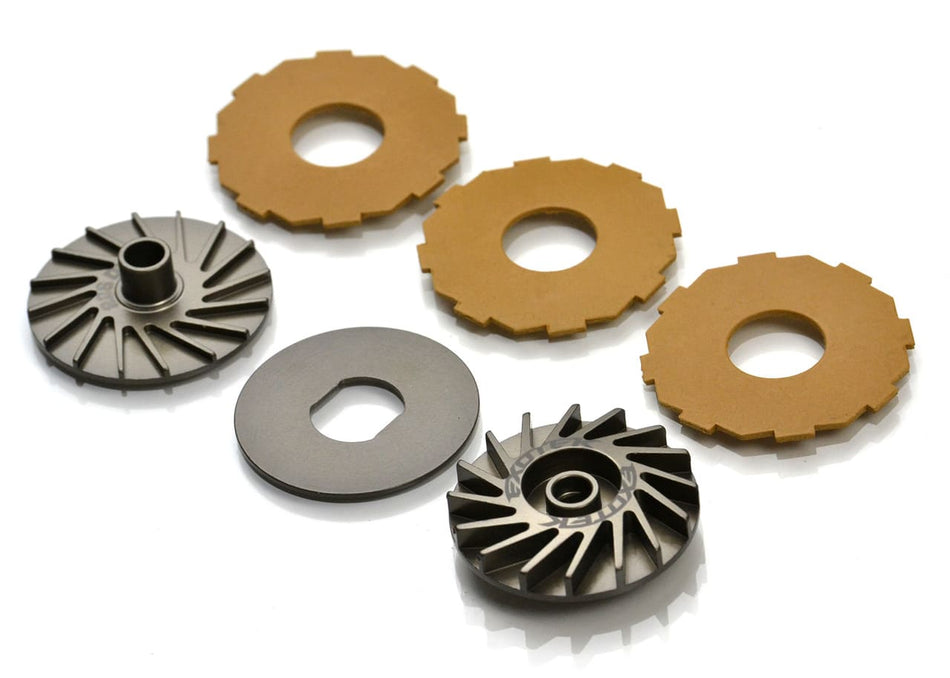 Exotek TLR Losi 22S Drag MK3 Finned 3 Pad Slipper Set EXO2058 2058 image 0