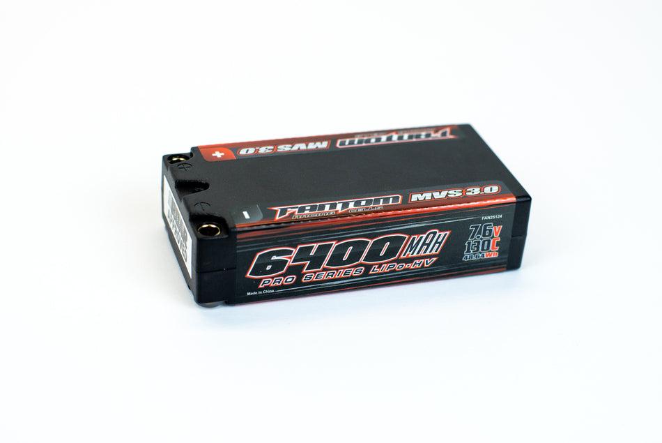 Fantom MVS 3.0 6400mah 150C 7.6v HV Graphene LiHV Shorty Lipo Battery FAN25124 FAN25105 image 0