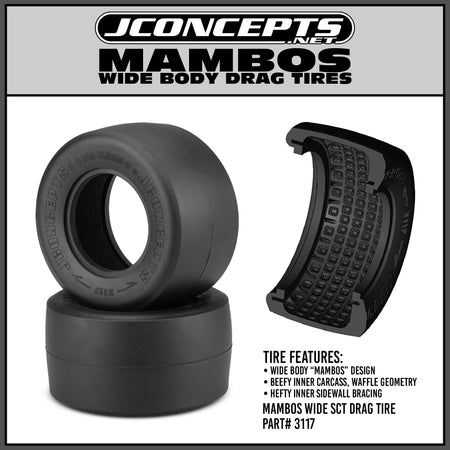 Jconcepts Mambos Gold Compound Drag Racing Rear Tire JCO311705 311705 image 2