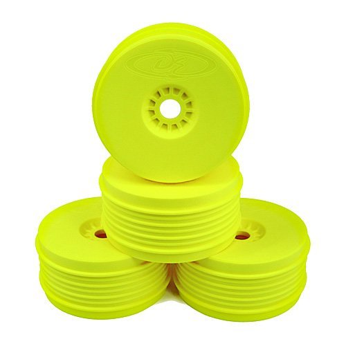 DE Racing SpeedLine Plus Wheels for 1/8 Buggy Yellow DER-PSB-8Y image 0